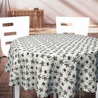 Capitano-Cooktovaglia-Black-White-PVC foglie