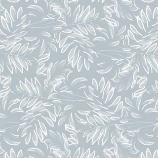 Captain-Cook-Easy Washability-PVC-Leaf-White-Bluetovagliasumisura