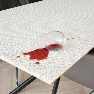 Wine Stain-Antislip-MOISTURE-Molton-Table Protector-Bulgomme-Tafelmolton-Onderdafelklee-White