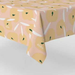 plotone di tovaglie rosa-flowers-white