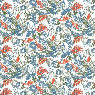 blu-Rosso-Wit -frolijk--Lola tovaglia-flowers