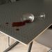 Wine color-dark-grigio-MoltonProttetiva per tavolo-Bulgomme-tafelmolton-wijnkringen-onderdafelklag-deuumant