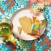 lola-bianco-tovaglia-flowers-Arancione-blu