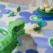 lola-Blauw-flower-beige-tovaglia-verde 

